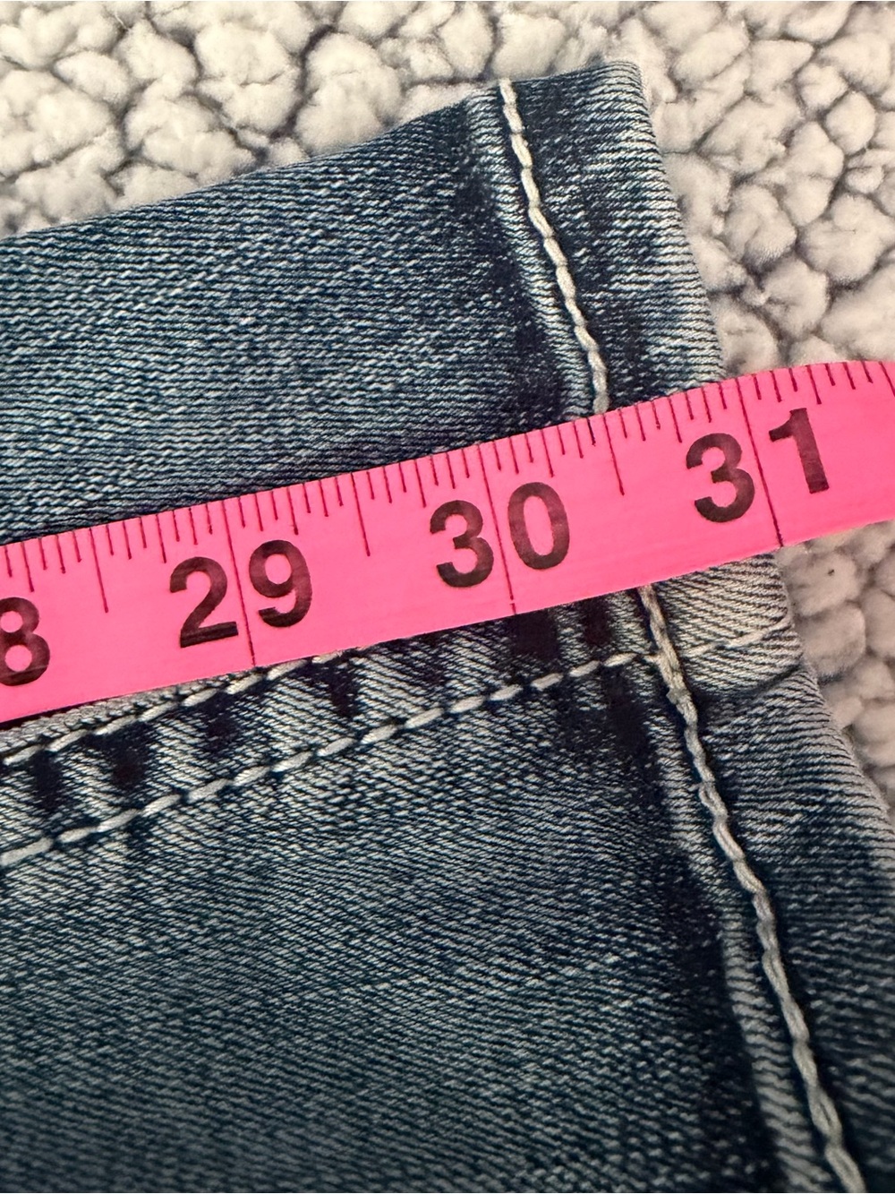 Grace Women’s Medium Blue Bootcut Jeans with Beaded Back Pockets - Picture 10 of 10